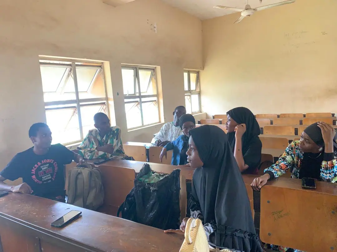History students in a classroom